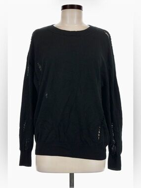 Iro Zak distressed sweater in black size M